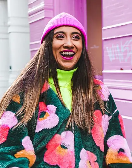 Collaboration Connect Teen wearing coat outside
