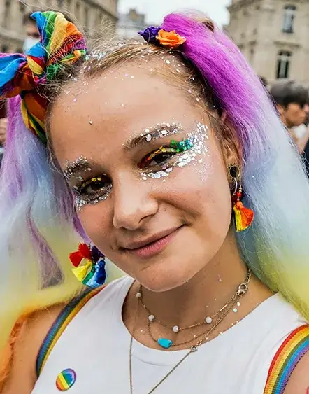 Collaboration Support Youth at pride event