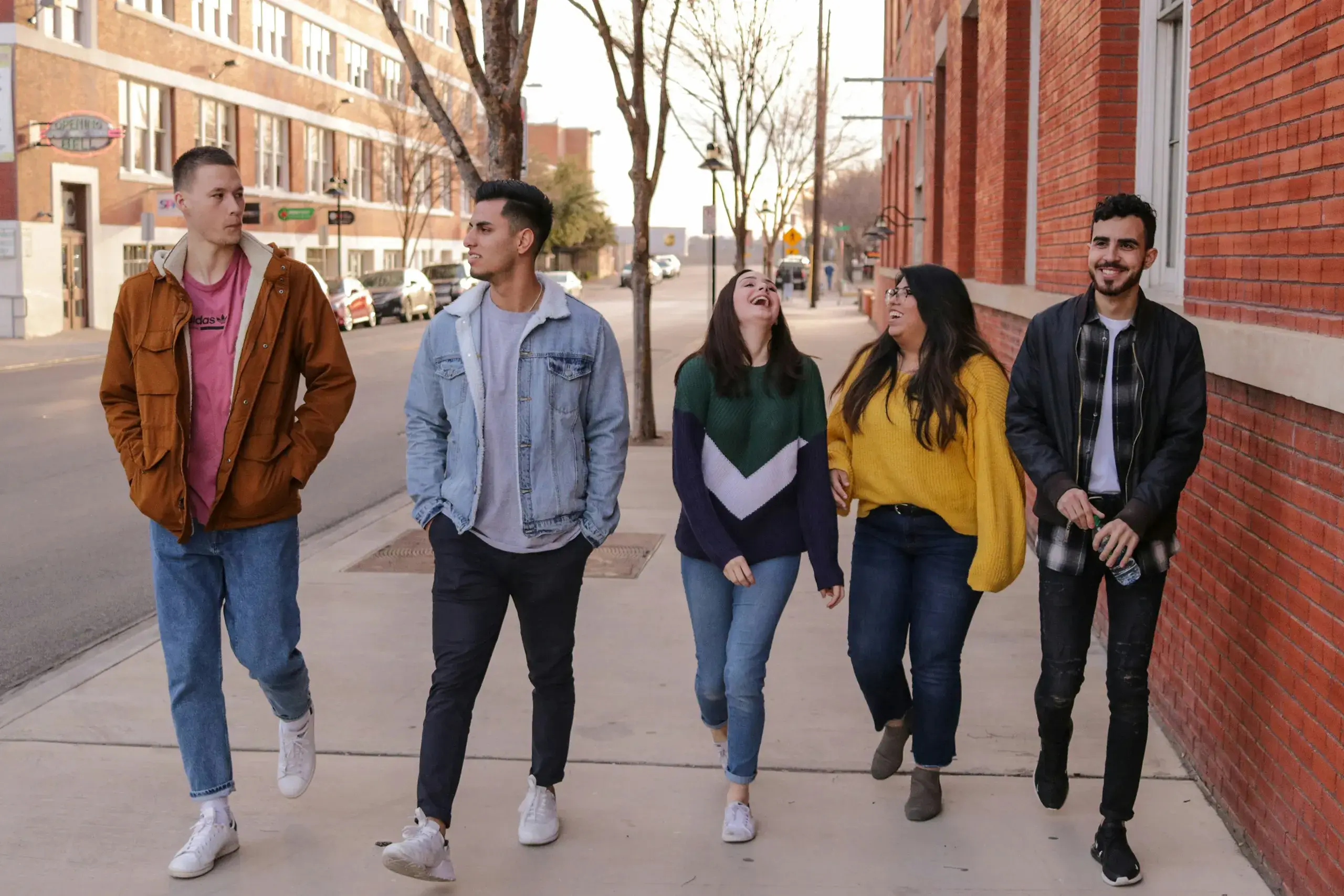 Our Vision Group of friends walking together