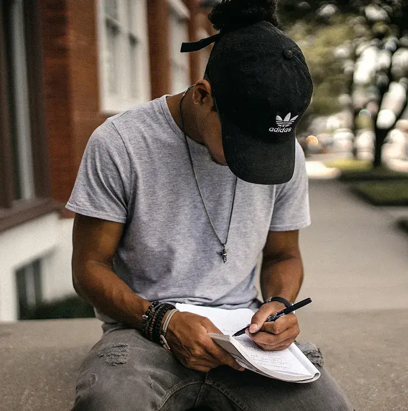 Want to Join Us Person writing notes
