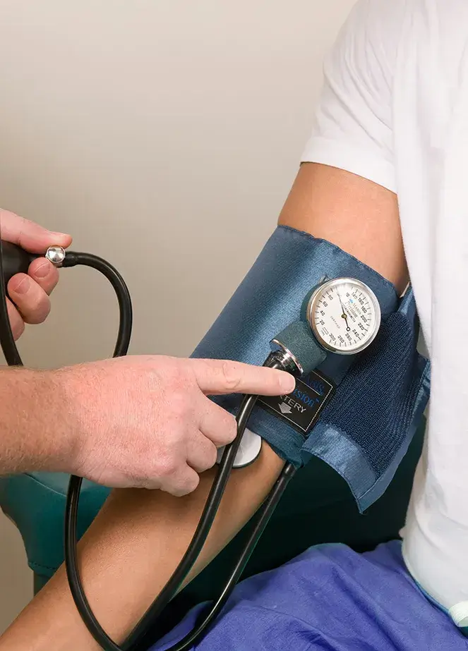 vital-signs A doctor taking vital signs