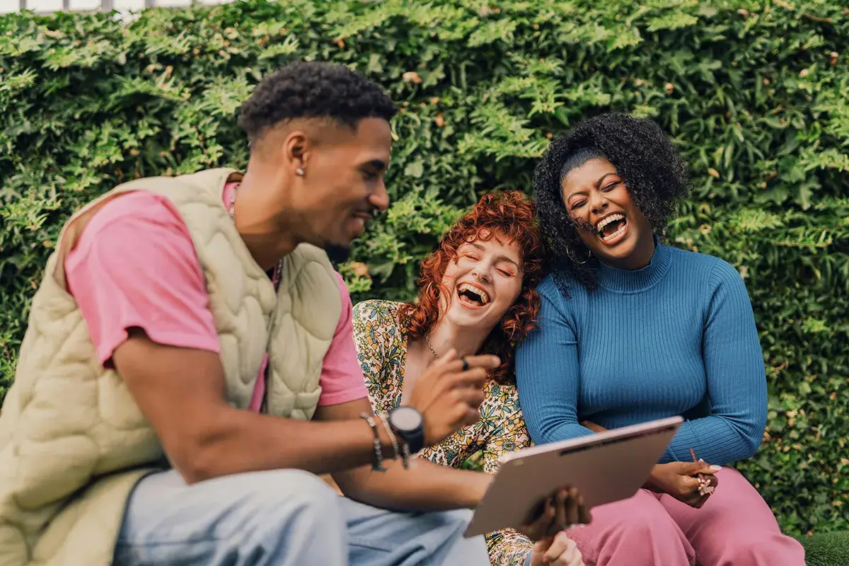 numbers-dont-lie Three young adults laughing together