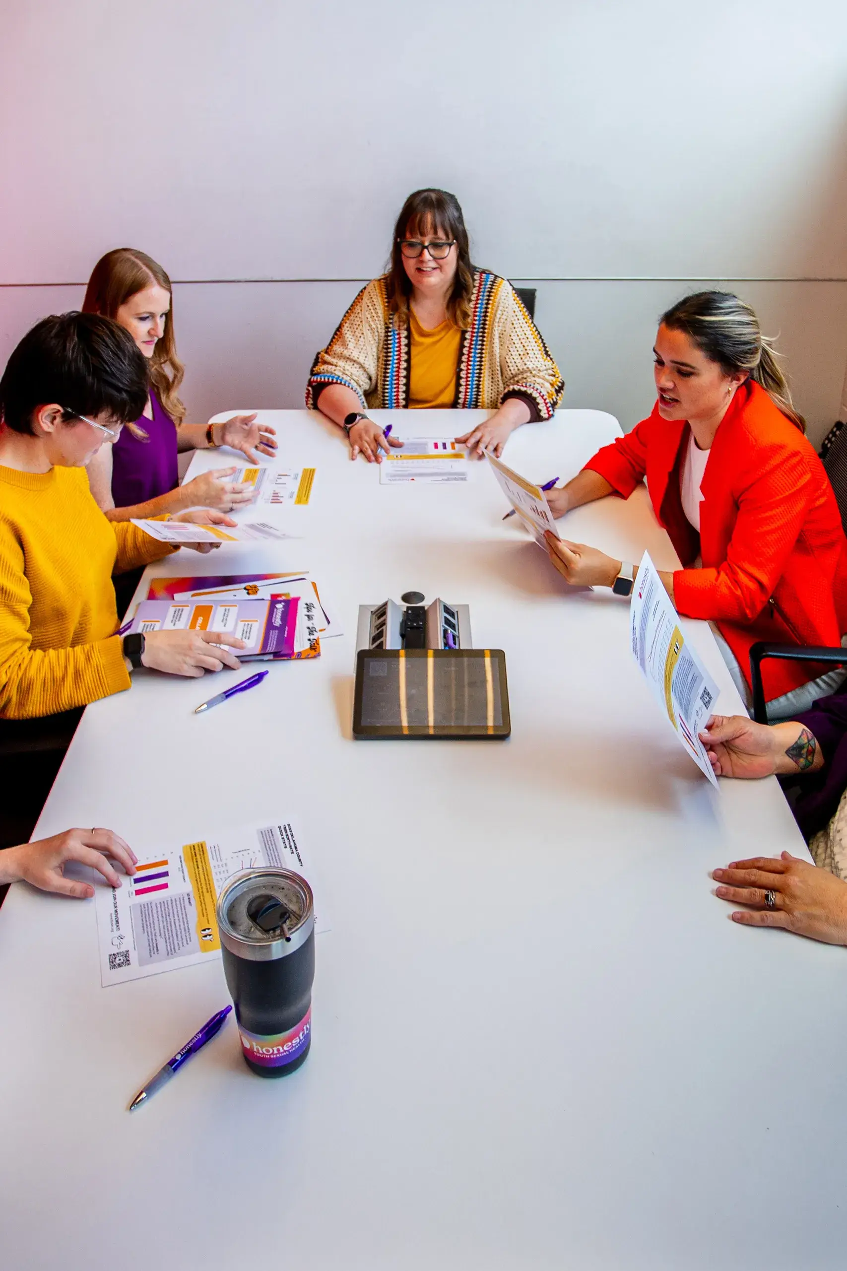 Leaders Partners Advocates Honestly team discussing projects