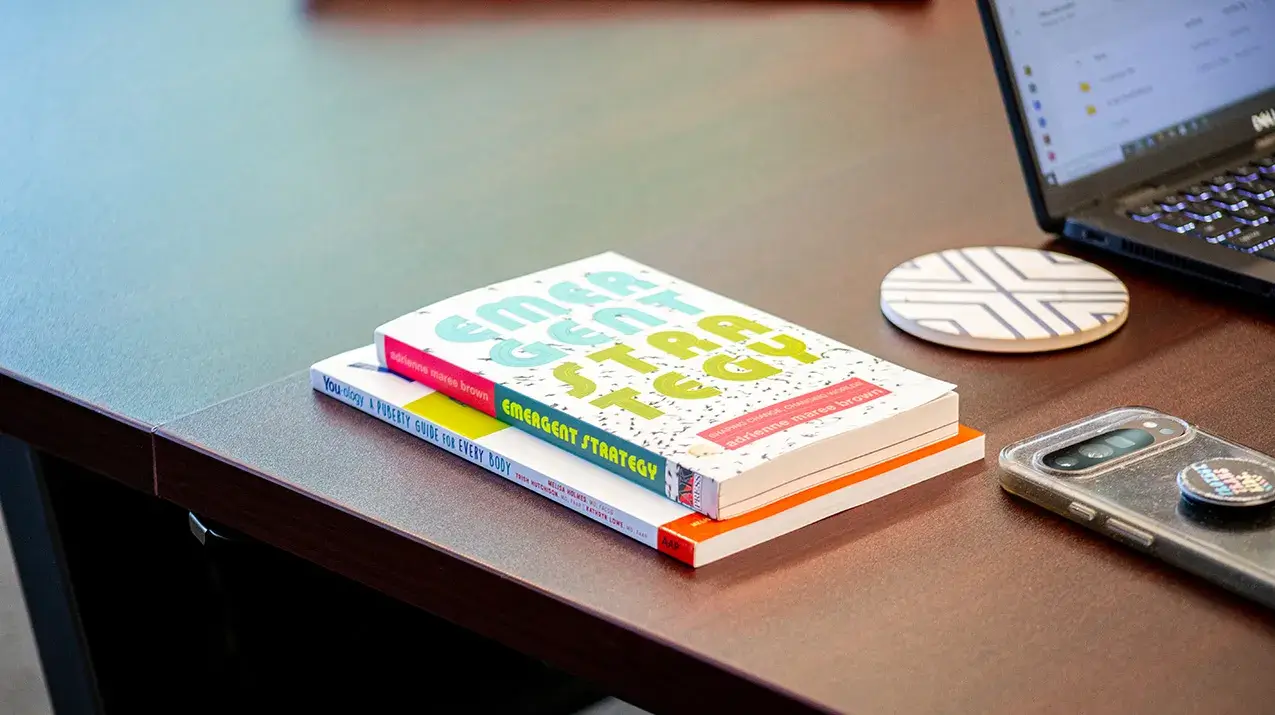 books-on-desk A stack of educational books
